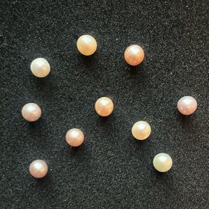 Akoya Pearls 6.8 mm rose tone, rose white in color Qty 10 colors may vary